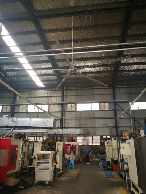 模具廠環(huán)保空調(diào)、工業(yè)大風(fēng)扇互補(bǔ)案例